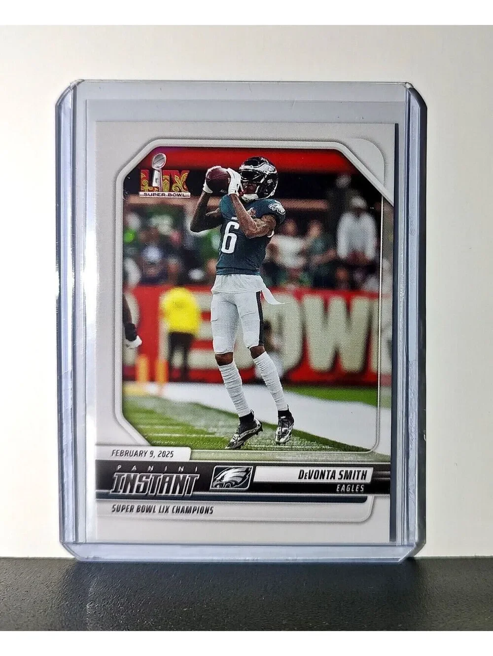 DeVonta Smith 2024 Panini Super Bowl LIX Champions NFL #7 Football Card Eagles